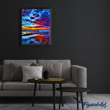 Laden Sie das Bild in den Galerie-Viewer, Malen nach Zahlen für Erwachsene | Rotblauer Himmel | Figured'Art