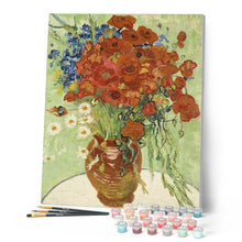 Laden Sie das Bild in den Galerie-Viewer, Malen nach Zahlen für Erwachsene | Marguerites et Coquelicots – Van Gogh | Figured'Art