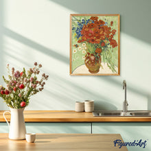 Laden Sie das Bild in den Galerie-Viewer, Malen nach Zahlen für Erwachsene | Marguerites et Coquelicots – Van Gogh | Figured'Art