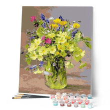 Laden Sie das Bild in den Galerie-Viewer, Malen nach Zahlen für Erwachsene | Gelber Blumenstrauß 2 | Figured'Art