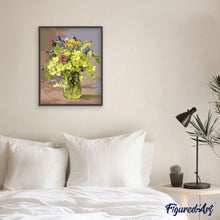 Laden Sie das Bild in den Galerie-Viewer, Malen nach Zahlen für Erwachsene | Gelber Blumenstrauß 2 | Figured'Art