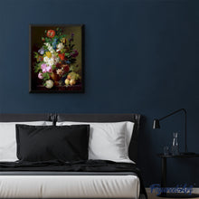 Laden Sie das Bild in den Galerie-Viewer, Malen nach Zahlen für Erwachsene | Vase de Fleurs Raisins et Pêches – Jan Frans van Dael | Figured'Art