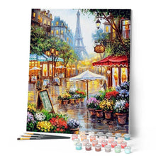 Laden Sie das Bild in den Galerie-Viewer, Malen nach Zahlen für Erwachsene | Blumengeschäft in Paris | Figured'Art