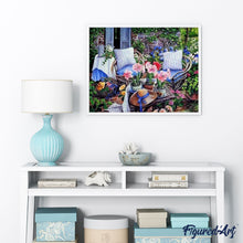Laden Sie das Bild in den Galerie-Viewer, Malen nach Zahlen für Erwachsene | Erholung im Garten | Figured'Art