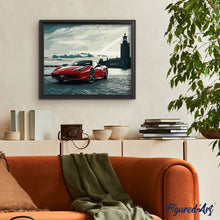 Laden Sie das Bild in den Galerie-Viewer, Malen nach Zahlen für Erwachsene | Roter Ferrari | Figured'Art