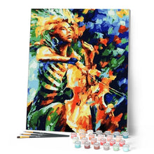 Laden Sie das Bild in den Galerie-Viewer, Malen nach Zahlen für Erwachsene | Der Cellist | Figured'Art