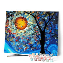 Laden Sie das Bild in den Galerie-Viewer, Malen nach Zahlen für Erwachsene | Baum und Vollmond | Figured'Art