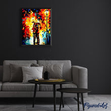 Laden Sie das Bild in den Galerie-Viewer, Malen nach Zahlen für Erwachsene | Leonid Afremov Kuss im Regen | Figured'Art