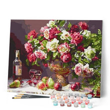 Laden Sie das Bild in den Galerie-Viewer, Malen nach Zahlen für Erwachsene | Blumen, Wein und Obst | Figured'Art