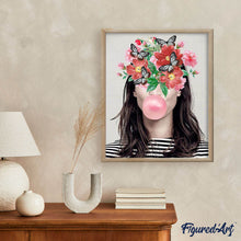 Laden Sie das Bild in den Galerie-Viewer, Blumen und Schmetterlinge Kaugummi