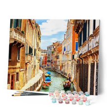 Laden Sie das Bild in den Galerie-Viewer, Malen nach Zahlen für Erwachsene | Gondelfahrt in Venedig | Figured'Art