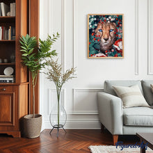 Laden Sie das Bild in den Galerie-Viewer, Malen nach Zahlen für Erwachsene | Panther und Schmetterlinge | Figured'Art