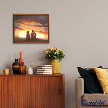 Laden Sie das Bild in den Galerie-Viewer, Malen nach Zahlen für Erwachsene | Paar mit Blick auf den Sonnenuntergang | Figured'Art