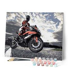 Laden Sie das Bild in den Galerie-Viewer, Malen nach Zahlen für Erwachsene | Unterwegs im Motorrad | Figured'Art