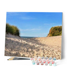 Laden Sie das Bild in den Galerie-Viewer, Malen nach Zahlen für Erwachsene | Auf dem Sand des Strandes | Figured'Art