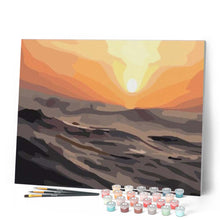 Laden Sie das Bild in den Galerie-Viewer, Malen nach Zahlen für Erwachsene | Wüste bei Sonnenuntergang | Figured'Art