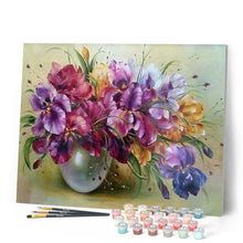 Laden Sie das Bild in den Galerie-Viewer, Malen nach Zahlen Erwachsene Bunte Blumen Figured'Art