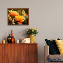 Laden Sie das Bild in den Galerie-Viewer, Malen nach Zahlen Erwachsene Blumen und Schmetterling Figured'Art