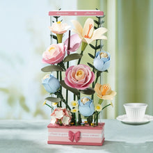 Laden Sie das Bild in den Galerie-Viewer, 3D Puzzle - Blühende Blumenstrauß-Box