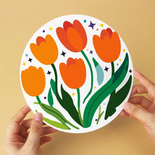 Laden Sie das Bild in den Galerie-Viewer, Mini Serie Malen nach Zahlen - Scheiben Ø20cm (6 Stück) - Blütenkollektion