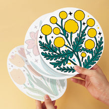 Laden Sie das Bild in den Galerie-Viewer, Mini Serie Malen nach Zahlen - Scheiben Ø20cm (6 Stück) - Blütenkollektion