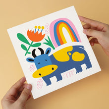 Laden Sie das Bild in den Galerie-Viewer, Mini Serie Malen nach Zahlen 20x20 cm (6 Stück) - Gemalte Wildtiere 2