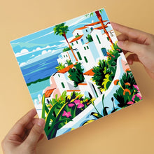 Laden Sie das Bild in den Galerie-Viewer, Mini Serie Malen nach Zahlen 20x20 cm (6 Stück) - Mediterrane Pinselstriche