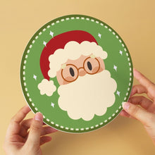 Laden Sie das Bild in den Galerie-Viewer, Mini Serie Malen nach Zahlen - Scheiben Ø20cm (6 Stück) - Bunte Weihnachtsfiguren