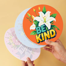Laden Sie das Bild in den Galerie-Viewer, Mini Serie Malen nach Zahlen - Scheiben Ø20cm (6 Stück) - Sei freundlich Kollektion