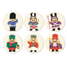 Laden Sie das Bild in den Galerie-Viewer, Mini Serie Malen nach Zahlen - Scheiben Ø20cm (6 Stück) - Vintage-Nussknacker-Set Figured'Art