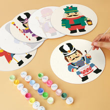 Laden Sie das Bild in den Galerie-Viewer, Mini Serie Malen nach Zahlen - Scheiben Ø20cm (6 Stück) - Vintage-Nussknacker-Set