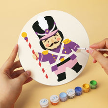 Laden Sie das Bild in den Galerie-Viewer, Mini Serie Malen nach Zahlen - Scheiben Ø20cm (6 Stück) - Vintage-Nussknacker-Set