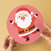 Laden Sie das Bild in den Galerie-Viewer, Mini Serie Malen nach Zahlen - Scheiben Ø20cm (6 Stück) - Weihnachtsfigur