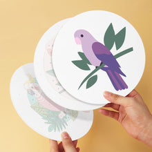 Laden Sie das Bild in den Galerie-Viewer, Mini Serie Malen nach Zahlen - Scheiben Ø20cm (6 Stück) - Bunte Flügel