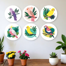 Laden Sie das Bild in den Galerie-Viewer, Mini Serie Malen nach Zahlen - Scheiben Ø20cm (6 Stück) - Bunte Flügel