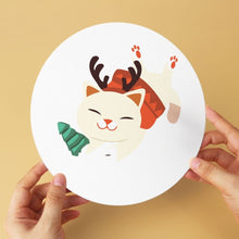 Laden Sie das Bild in den Galerie-Viewer, Mini Serie Malen nach Zahlen - Scheiben Ø20cm (6 Stück) - Festliches Tierchen