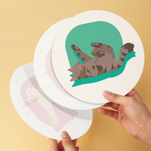 Laden Sie das Bild in den Galerie-Viewer, Mini Serie Malen nach Zahlen - Scheiben Ø20cm (6 Stück) - Katzenporträt