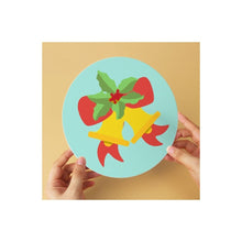 Laden Sie das Bild in den Galerie-Viewer, Mini Serie Malen nach Zahlen - Scheiben Ø20cm (6 Stück) - Mintfarbene Weihnachtsikonen