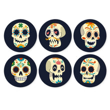 Laden Sie das Bild in den Galerie-Viewer, Mini Serie Malen nach Zahlen - Scheiben Ø20cm (6 Stück) - Día de los Muertos Figured'Art