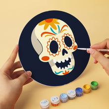 Laden Sie das Bild in den Galerie-Viewer, Mini Serie Malen nach Zahlen - Scheiben Ø20cm (6 Stück) - Día de los Muertos