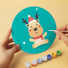 Laden Sie das Bild in den Galerie-Viewer, Mini Serie Malen nach Zahlen - Scheiben Ø20cm (6 Stück) - Türkises Festtagsset 1