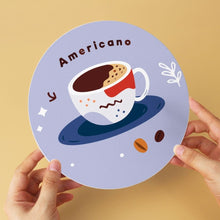 Laden Sie das Bild in den Galerie-Viewer, Mini Serie Malen nach Zahlen - Scheiben Ø20cm (6 Stück) - Lavendel-Kaffee-Weihnachten