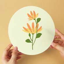 Laden Sie das Bild in den Galerie-Viewer, Mini Serie Malen nach Zahlen - Scheiben Ø20cm (6 Stück) - Zarte Blüte