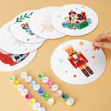 Laden Sie das Bild in den Galerie-Viewer, Mini Serie Malen nach Zahlen - Scheiben Ø20cm (6 Stück) - Weihnachtszauber 2