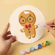 Laden Sie das Bild in den Galerie-Viewer, Mini Serie Malen nach Zahlen - Scheiben Ø20cm (6 Stück) - Lebkuchenfreunde 2
