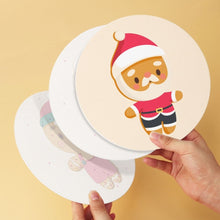 Laden Sie das Bild in den Galerie-Viewer, Mini Serie Malen nach Zahlen - Scheiben Ø20cm (6 Stück) - Lebkuchenfreunde 2