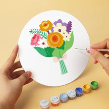 Laden Sie das Bild in den Galerie-Viewer, Mini Serie Malen nach Zahlen - Scheiben Ø20cm (6 Stück) - Blütenflüstern