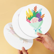 Laden Sie das Bild in den Galerie-Viewer, Mini Serie Malen nach Zahlen - Scheiben Ø20cm (6 Stück) - Blütenflüstern