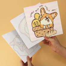 Laden Sie das Bild in den Galerie-Viewer, Mini Serie Malen nach Zahlen 20x20 cm (6 Stück) - Corgi-Leben