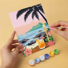 Laden Sie das Bild in den Galerie-Viewer, Mini Serie Malen nach Zahlen 15x20 cm (6 Stück) - Endloser Sommer